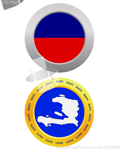 Image of button as a symbol  HAITI