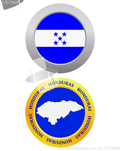 Image of button as a symbol  HONDURAS