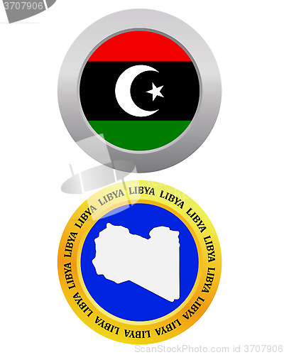 Image of button as a symbol  LIBYA