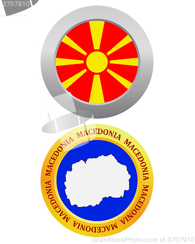 Image of button as a symbol  MACEDONIA