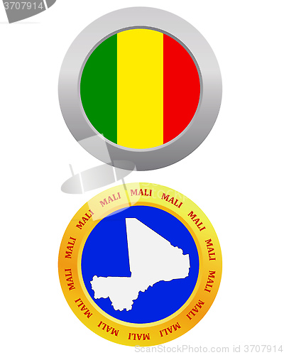 Image of button as a symbol  MALI