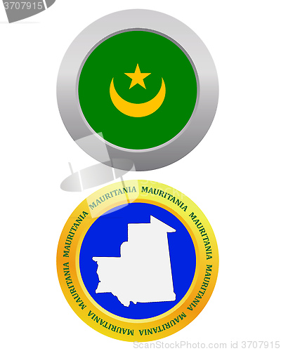 Image of button as a symbol  MAURITANIA