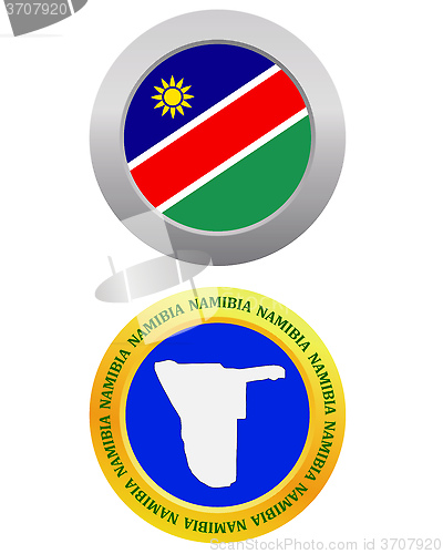 Image of button as a symbol  NAMIBIA