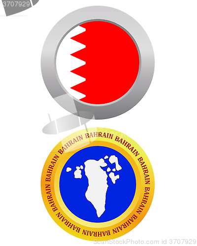 Image of button as a symbol BAHRAIN