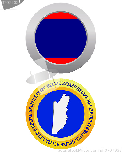 Image of button as a symbol BELIZE