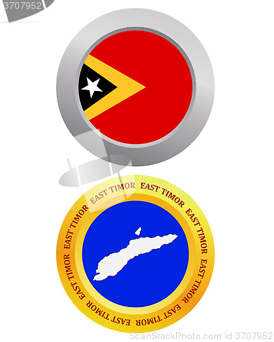 Image of button as a symbol EAST TIMOR