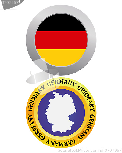 Image of button as a symbol GERMANY
