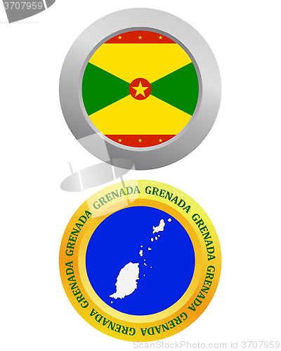 Image of button as a symbol GRENADA