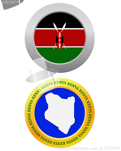 Image of button as a symbol KENYA