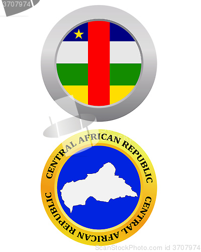 Image of button as a symbol map CENTRAL AFRICAN REPUBLIC