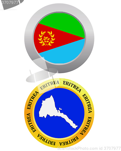 Image of button as a symbol map ERITREA