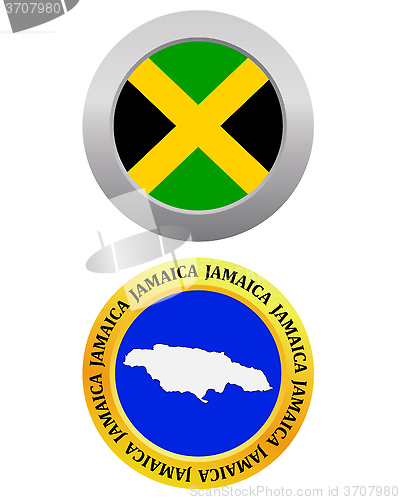 Image of button as a symbol map JAMAICA