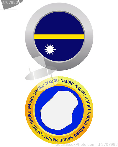 Image of button as a symbol NAURU