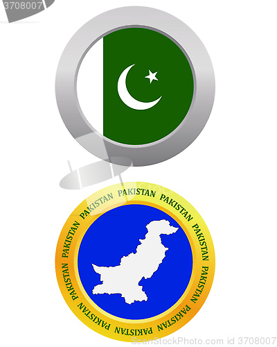 Image of button as a symbol PAKISTAN