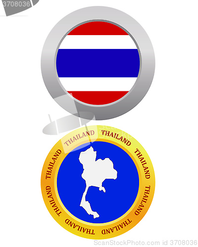 Image of button as a symbol THAILAND