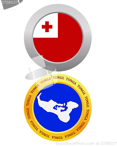 Image of button as a symbol TONGA