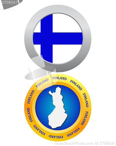 Image of button as the character Finland