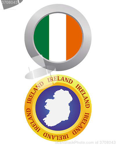 Image of buttons as a symbol of Ireland
