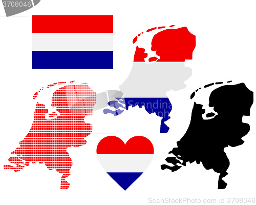 Image of map of Netherlands