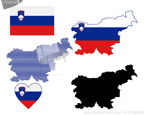 Image of map of Slovenia