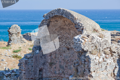 Image of Necropolis in ancient town Anemurium, Turkey