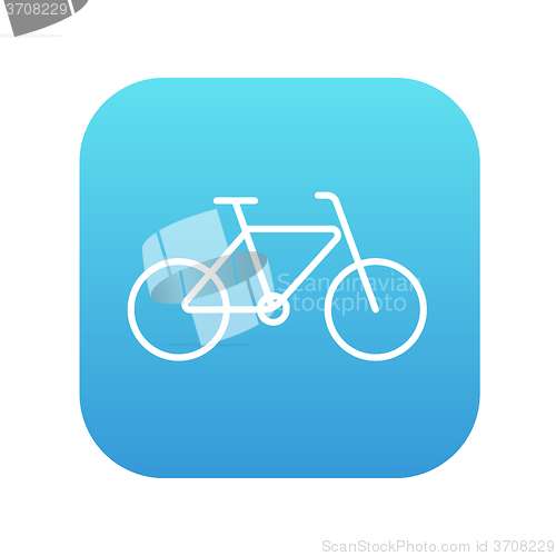 Image of Bicycle line icon.