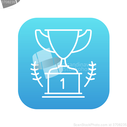 Image of Trophy line icon.