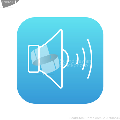 Image of Speaker volume line icon.