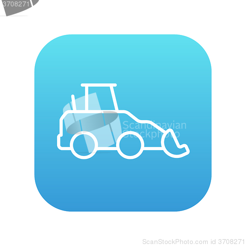 Image of Excavator line icon.