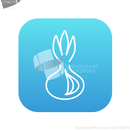 Image of Onion line icon.