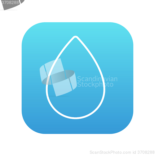Image of Water drop line icon.