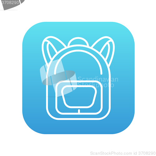 Image of Backpack line icon.