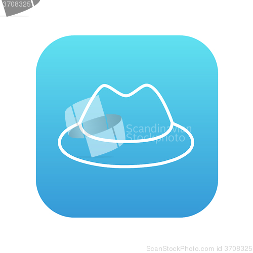 Image of Classic hat line icon.