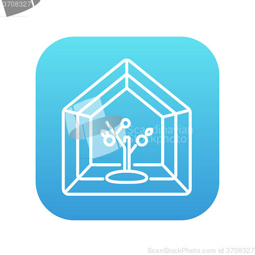 Image of Greenhouse line icon.