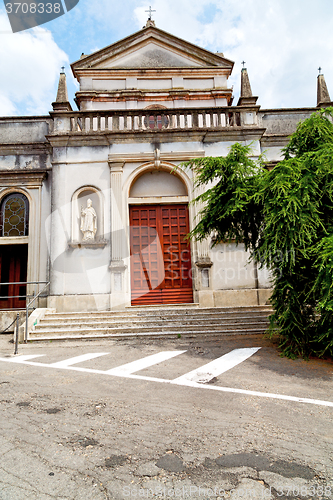 Image of  europe  old christian ancient  in italy        and sunlight