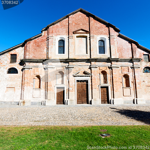 Image of  europe  old christian ancient  in italy milan religion       an
