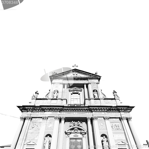 Image of  europe  old christian ancient  in italy milan religion       an
