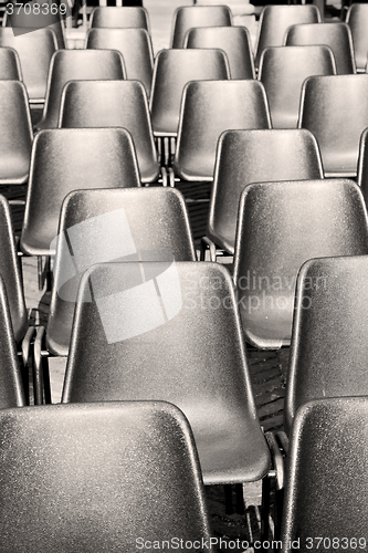 Image of empty seat in italy europe background black  texture