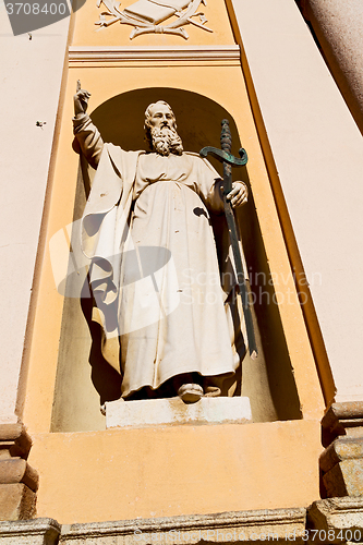 Image of monument     in old  milan and marble