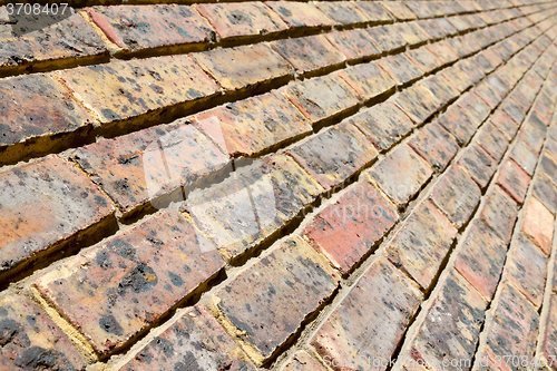 Image of in london   the    abstract     ancien wall and ruined  