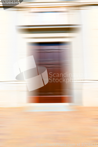 Image of blurred   architecture and wood the historica 