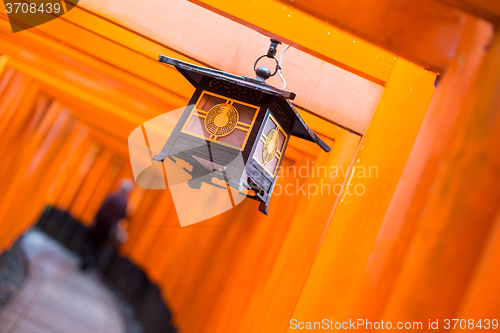 Image of Fushimi Inari Taisha Shrine in Kyoto, Japan.