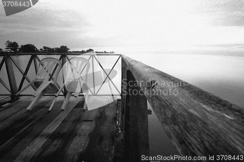 Image of Tanjung Sepat lover jetty in the morning light