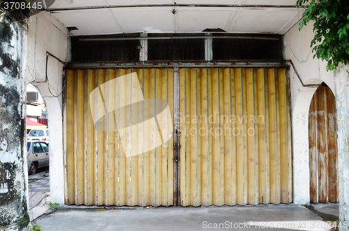 Image of Old metal door in grungy style