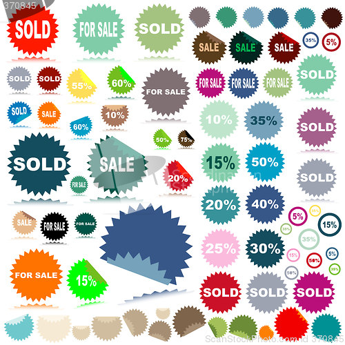 Image of sale stickers