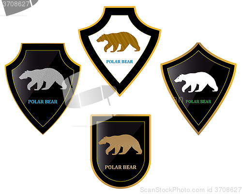 Image of Bears and shields