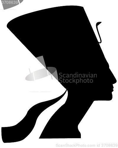 Image of silhouette of Nefertiti