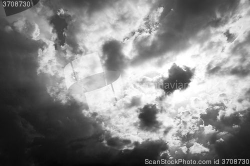 Image of the tropical sky in greece europe and  fantastic mystic nature