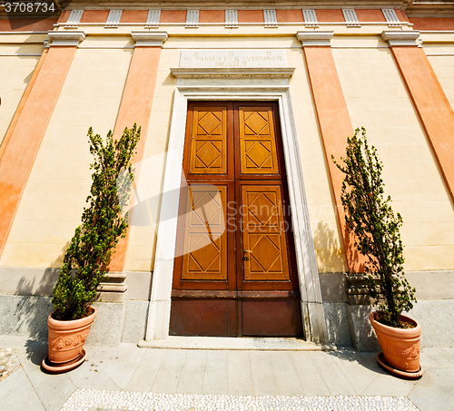 Image of medieval old architecture in italy europe milan religion       a