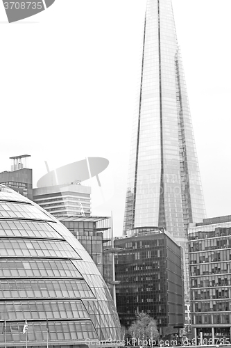 Image of new     building in london skyscraper      financial district an